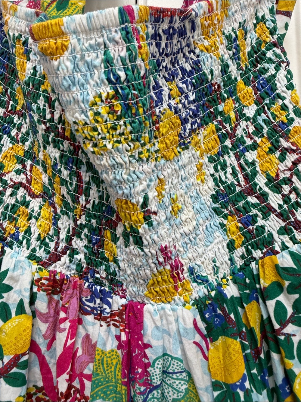 Celandine Anthropologie Multicolor Floral Halter Dress XL - Picture 5 of 7